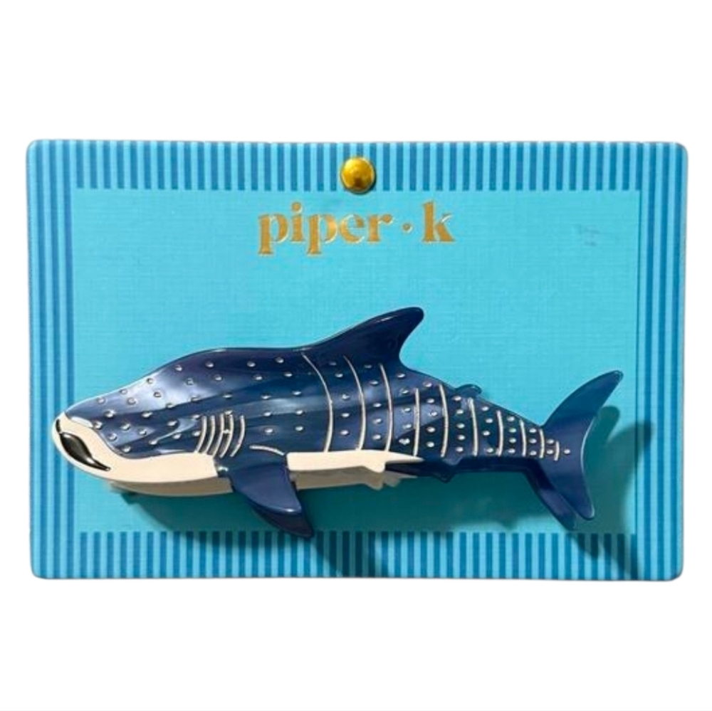 💙🔹️Piper K 🔹️UK Exclusive beautiful  Blue Whale Shark Hair Claw Clip